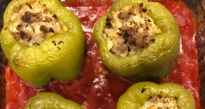 Stuffed Bell Peppers, Greek Style