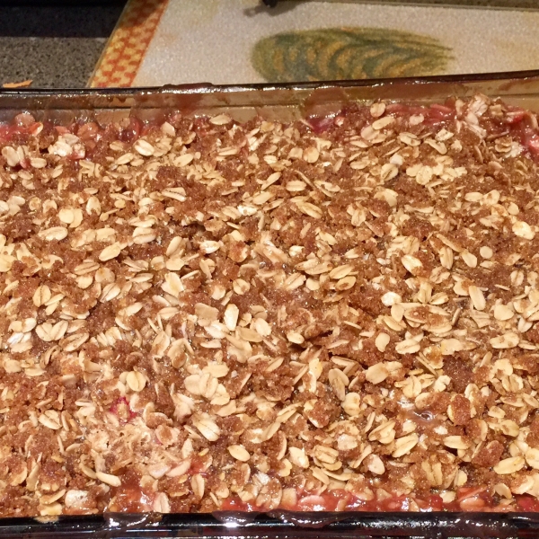 Ginger Rhubarb Crisp