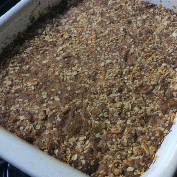 Ginger Rhubarb Crisp