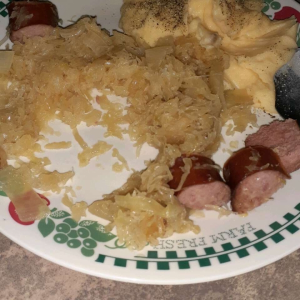 Slow Cooker Sauerkraut and Sausage