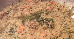 Tomato and Spinach Quinoa Skillet