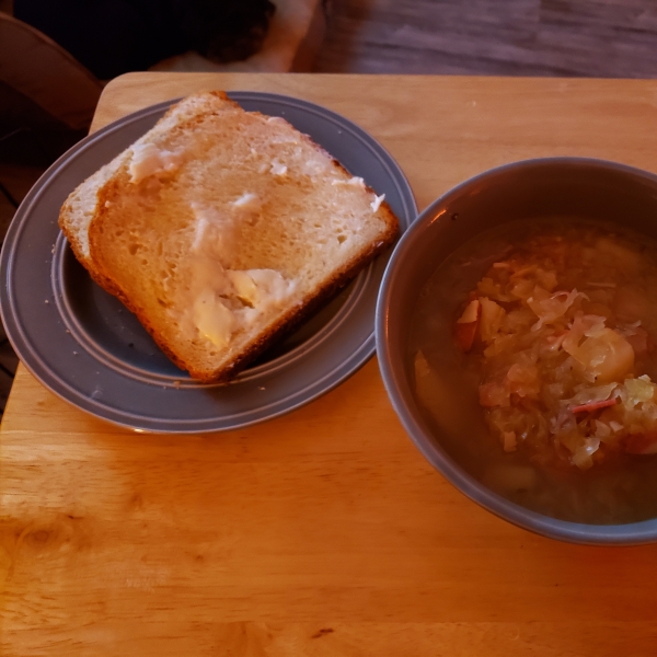 Instant Pot® Sauerkraut Soup with Sausage