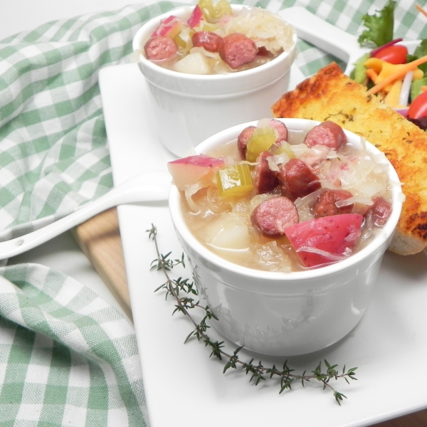 Instant Pot® Sauerkraut Soup with Sausage