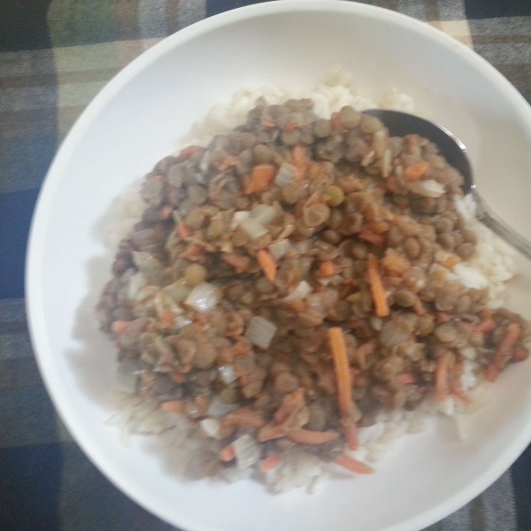 Mujadarra (Lentils with Rice)