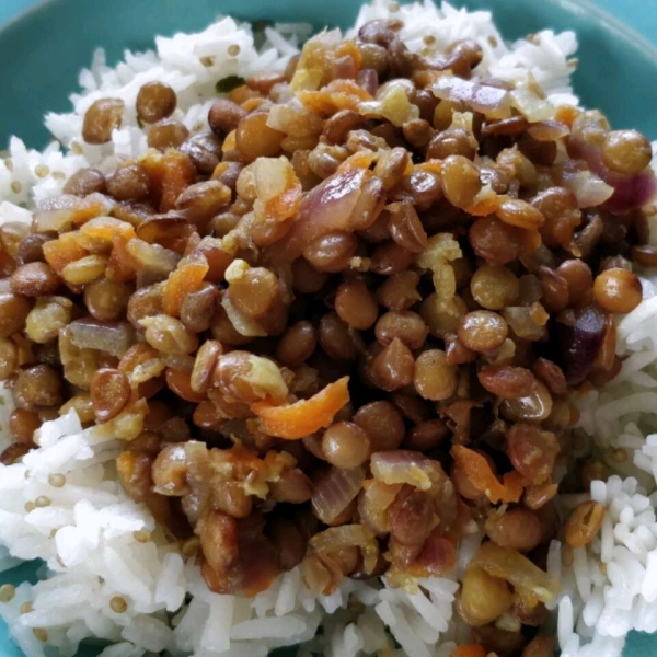 Mujadarra (Lentils with Rice)