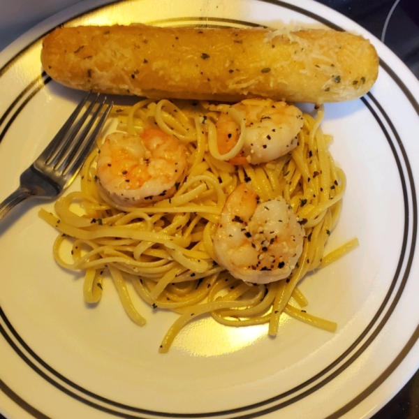 Shrimp Scampi with Linguini