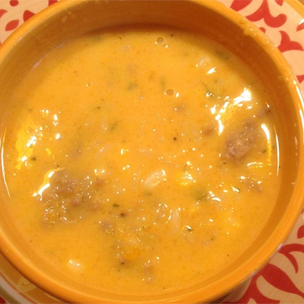 Butternut Squash and Spicy Sausage Soup