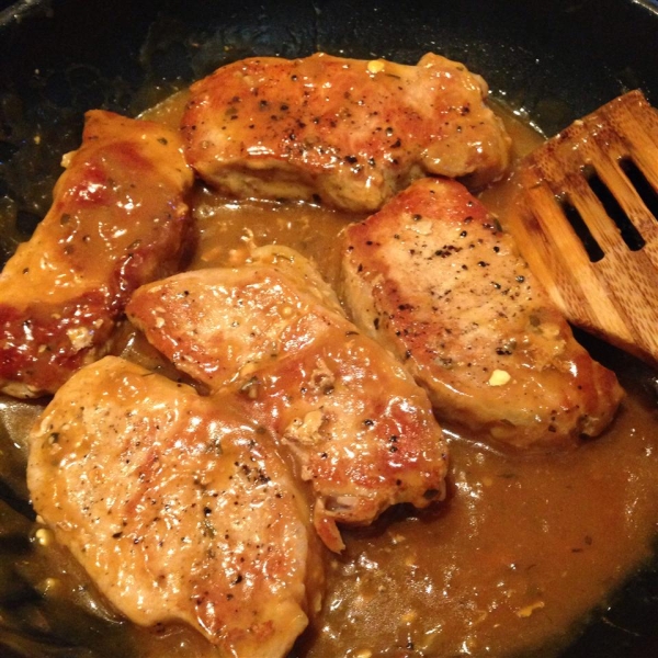 Orange Pork Chops with Tarragon