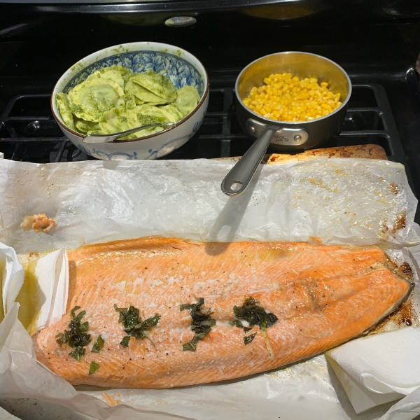 Parchment Baked Salmon