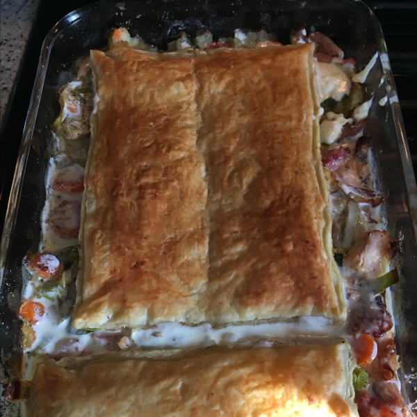 Irish Chicken and Leek Pie