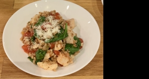 One-Skillet Italian Chicken, Spinach, and Farro