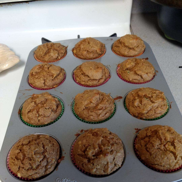 Avocado-Banana-Walnut Muffins