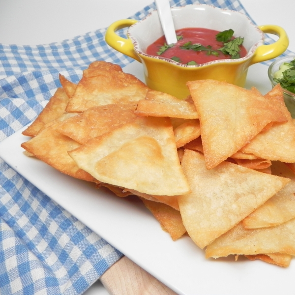 Homemade Deep-Fried Tortilla Chips