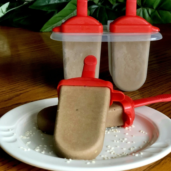 Chocolate-Tahini Ice Pops