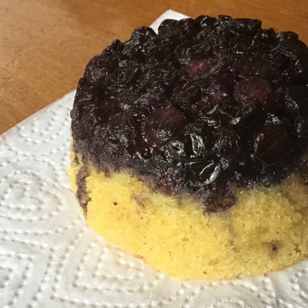 Blueberry Upside-Down Mini Cakes