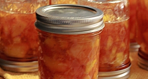 Spiked Peach Jam with Ginger