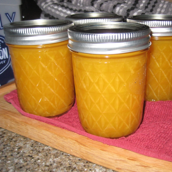 Spiked Peach Jam with Ginger