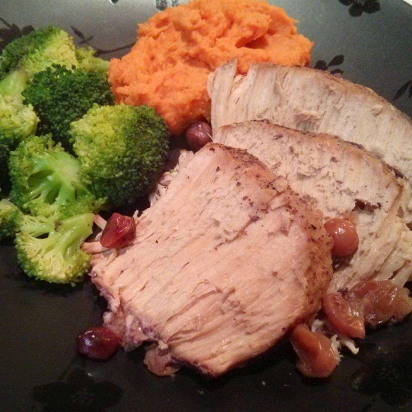 Slow Cooker Cranberry and Muscadine Pork Roast