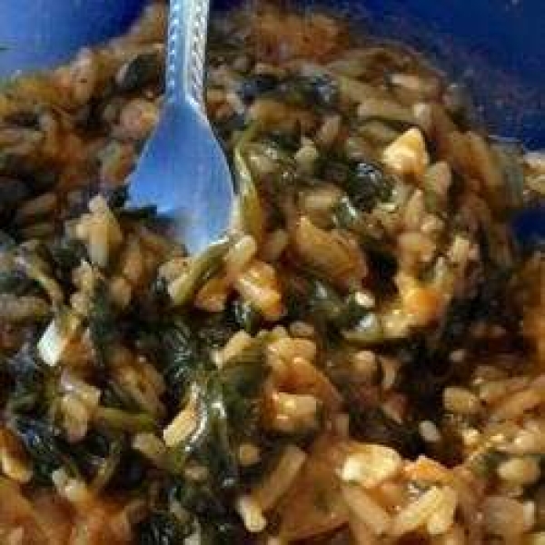 Spinach and Rice (Spanakorizo)