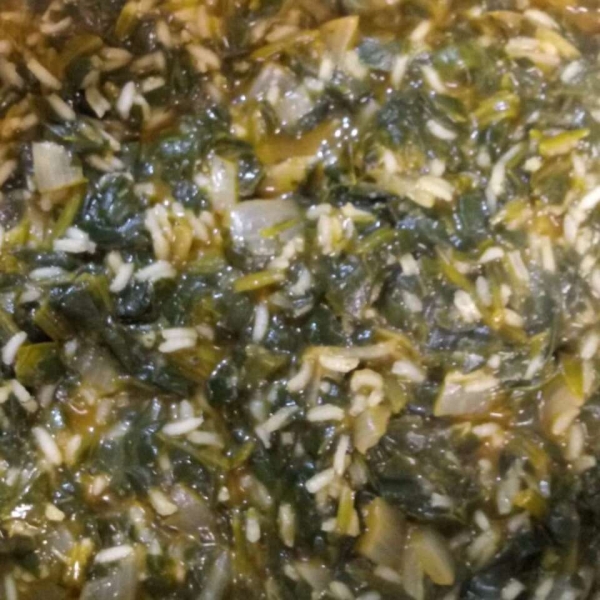 Spinach and Rice (Spanakorizo)