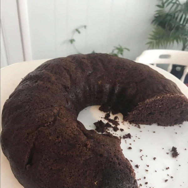 Chocolate Guinness Bundt Cake with Whiskey Whipped Cream
