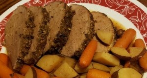 Slow Cooker Eye of Round Roast With Vegetables