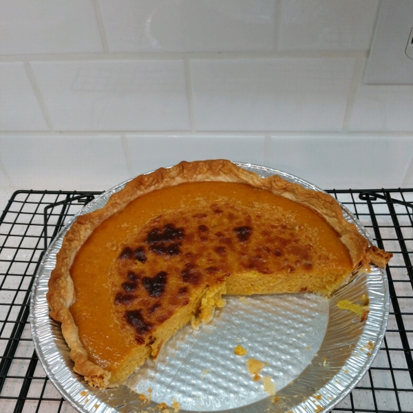 Homemade Fresh Pumpkin Pie