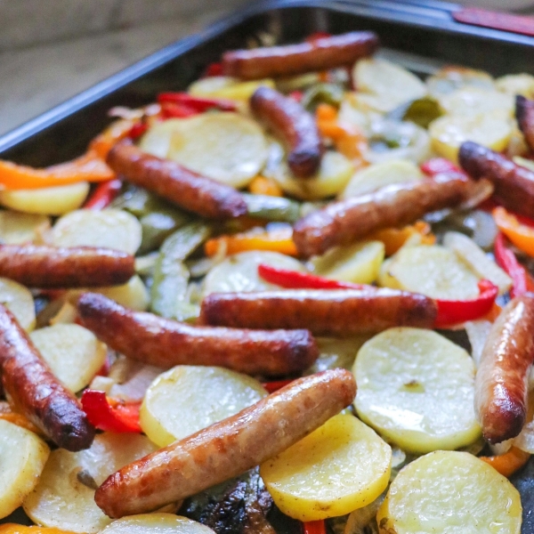 Roasted Sausage and Vegetables Sheet Pan Dinner