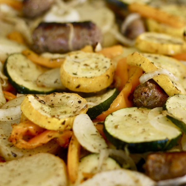 Roasted Sausage and Vegetables Sheet Pan Dinner