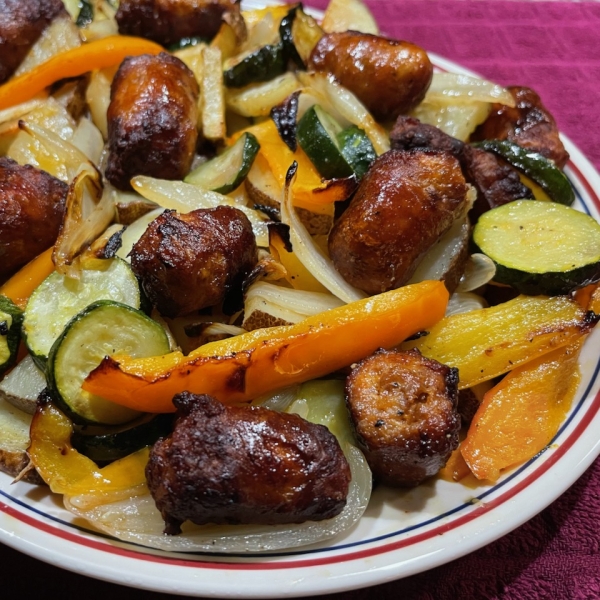 Roasted Sausage and Vegetables Sheet Pan Dinner