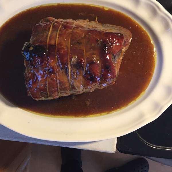 Roast Pork with Maple and Mustard Glaze