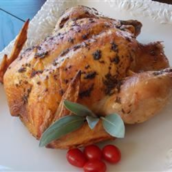 Roasted Lemon Balm Chicken