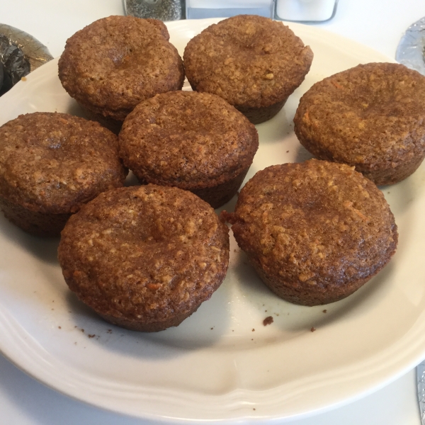 Carrot Oatmeal Muffins