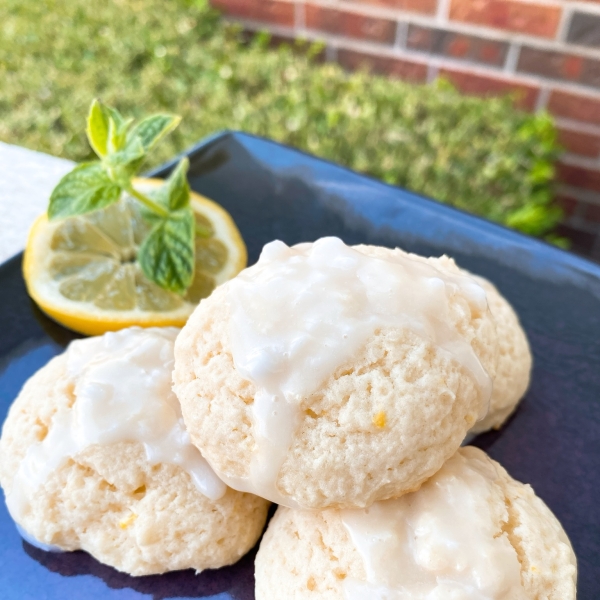 Lemon Ricotta Cookies with Lemon Glaze