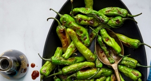 Air Fryer Soy-Ginger Shishito Peppers