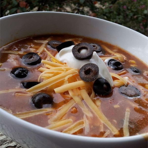 Hearty Chicken Enchilada Soup