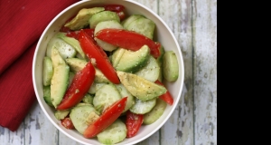 Avocado Tomato Salad with Cucumbers