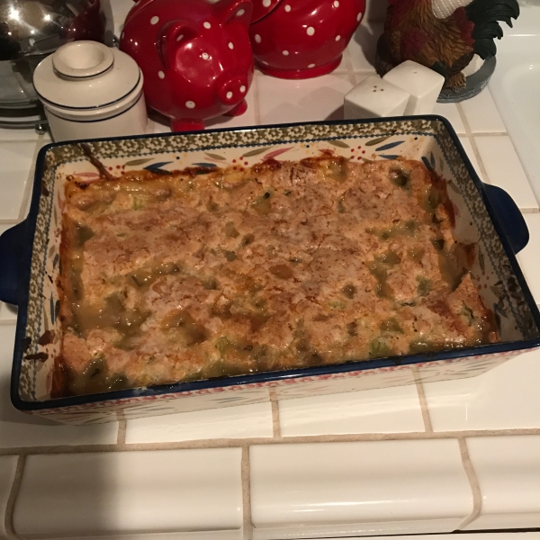 Old Fashioned Rhubarb Cobbler