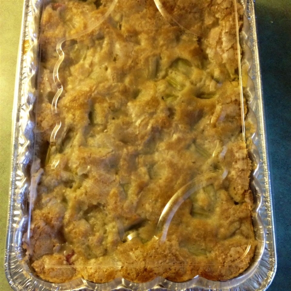 Old Fashioned Rhubarb Cobbler