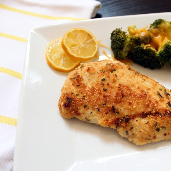 Parmesan-Crusted Lemon-Pepper Chicken