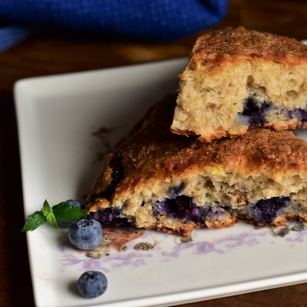 Blueberry, Banana, and Walnut Scones