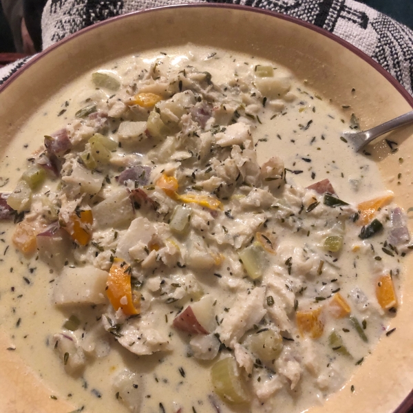 Smoky Cod and Parsnip Chowder