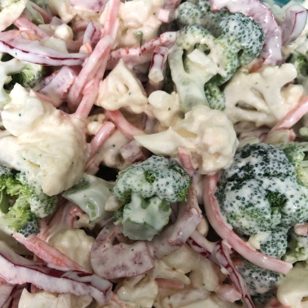 Broccoli Cauliflower Pepita Salad