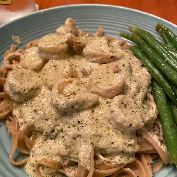 Creamy Pesto Shrimp