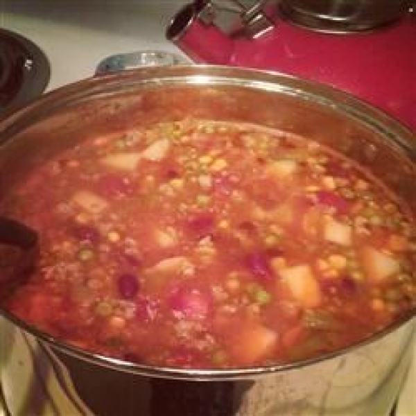 Ground Turkey Soup with Beans