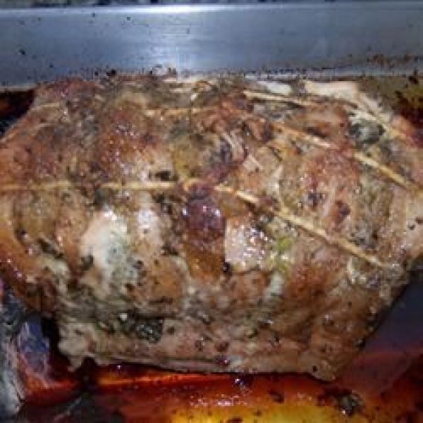 Jenn's Stuffed Pork Roast and Veggies