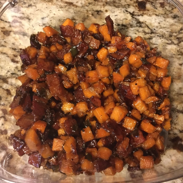 Sweet Potato and Fennel Hash