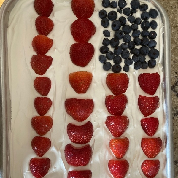 Red, White and Blue Strawberry Shortcake