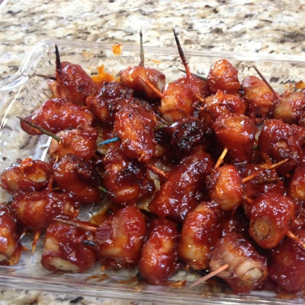 Spicy Bacon-Wrapped Water Chestnuts