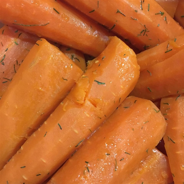 Baby Carrots with Dill Butter